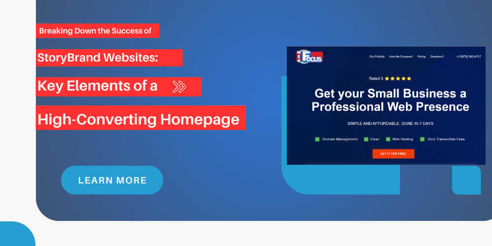 Breaking Down the Success of Story Brand Websites: Key Elements of a High-Converting Homepage